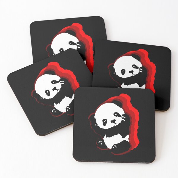 Item preview, A Cute Panda With Red Shadows Panda Love designed and sold by Paulina Vanlife.