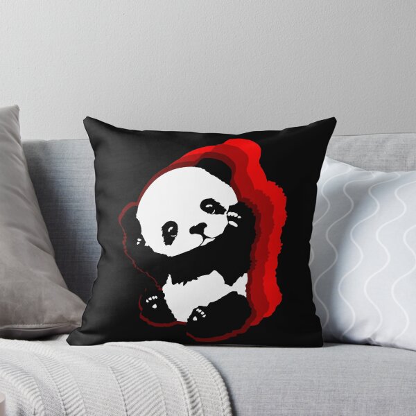 Item preview, A Cute Panda With Red Shadows Panda Love designed and sold by Paulina Vanlife.