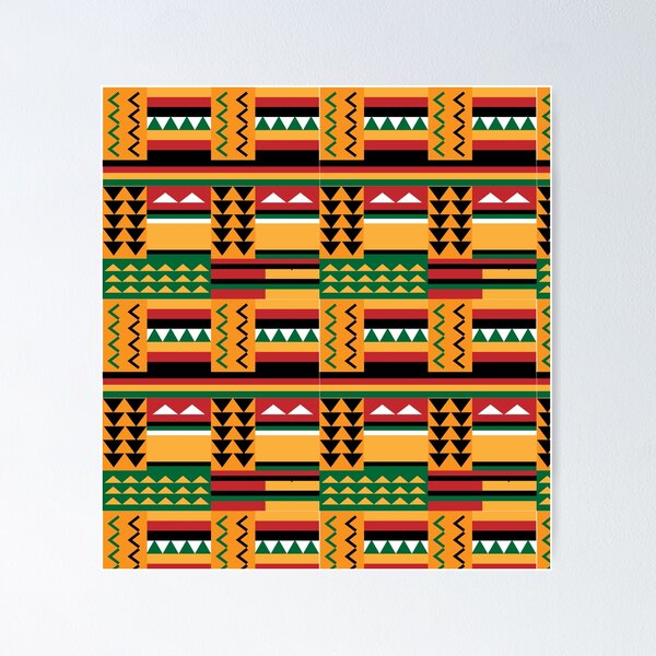 Item preview, Kente African Tribal Textile Pattern designed and sold by blackartmatters.
