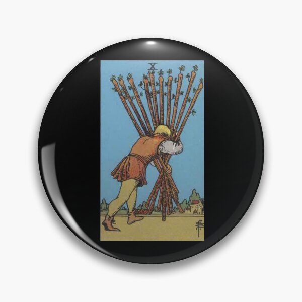 Item preview, Rider-Waite Tarot, Ten of Wands designed and sold by kushynight.
