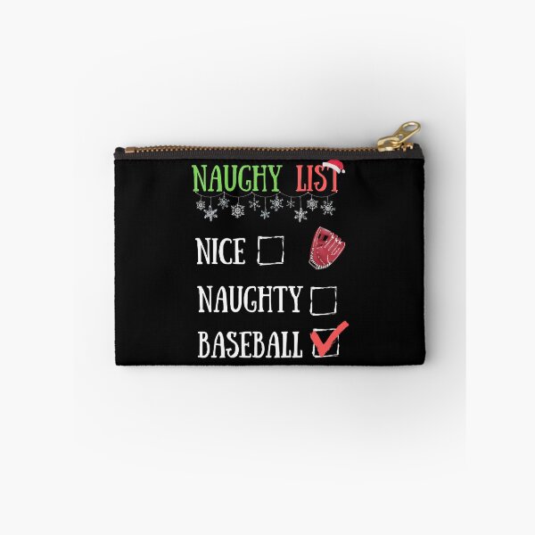 Item preview, NIce Naughty Basebal Christmas Pajama designed and sold by Sutra-Lotus-Co.