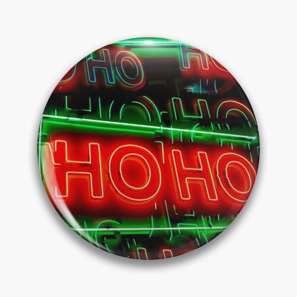 Item preview, Ho Ho Santa Neon Light Text designed and sold by suekieper.