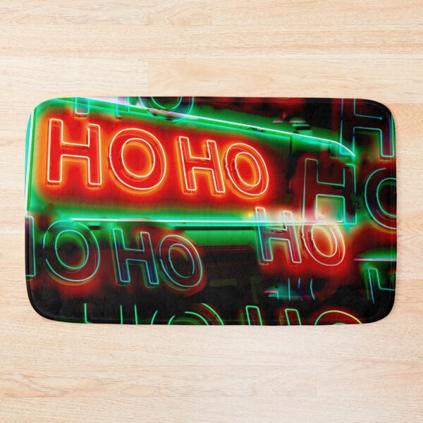 Item preview, Ho Ho Santa Neon Light Text designed and sold by suekieper.