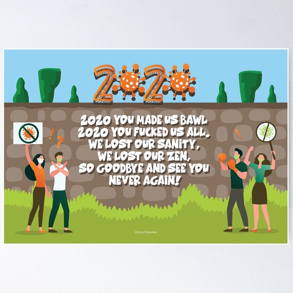 Item preview, Goodbye 2020 (Funny Rhyme)- Greeting Card   designed and sold by HeraAndKosmos.