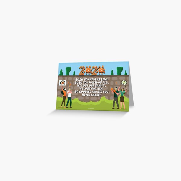 Item preview, Goodbye 2020 (Funny Rhyme)- Greeting Card   designed and sold by HeraAndKosmos.