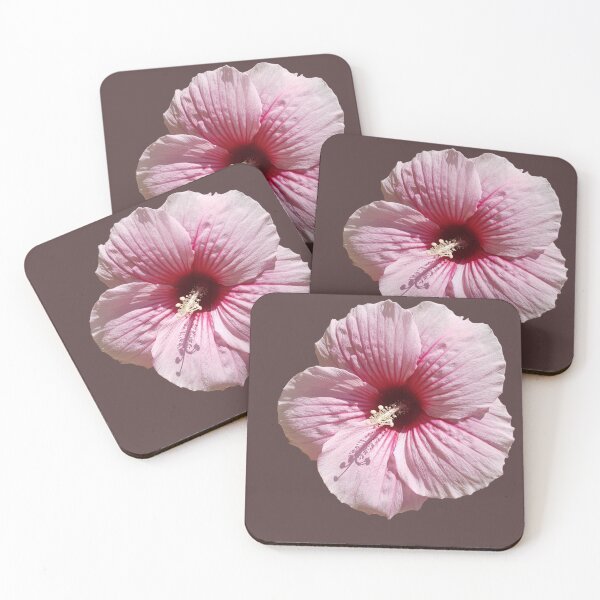 Item preview, Pink hibiscus sticker zoom macro designed and sold by NatureNature.