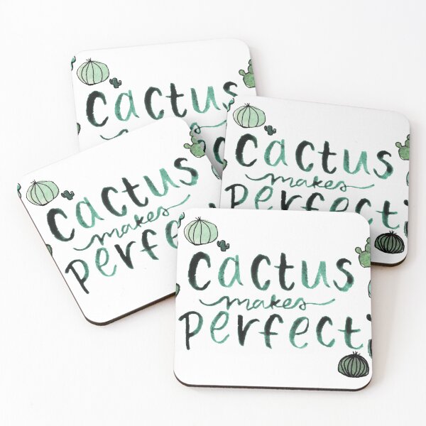 Item preview, Cactus Makes Perfect - Cactus Pun Print designed and sold by JassyPlants.