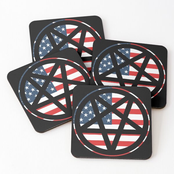 Item preview, American Flag Inverted Pentagram | Satanic designed and sold by Godstomper.