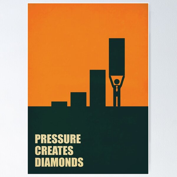 Item preview, Pressure Creates Diamonds - Inspirational Quotes designed and sold by Labno4.