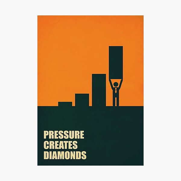 Item preview, Pressure Creates Diamonds - Inspirational Quotes designed and sold by Labno4.