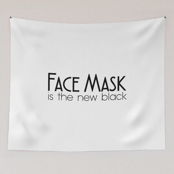 Item preview, FACE MASK IS THE NEW BLACK designed and sold by Bombastik.