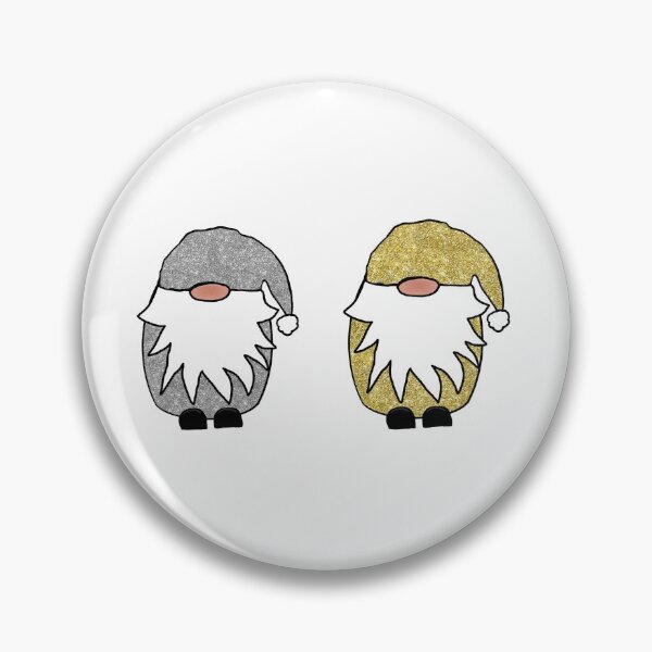 Item preview, Silver and Gold Glitter Gnomes designed and sold by Quick Brown Fox Canada.