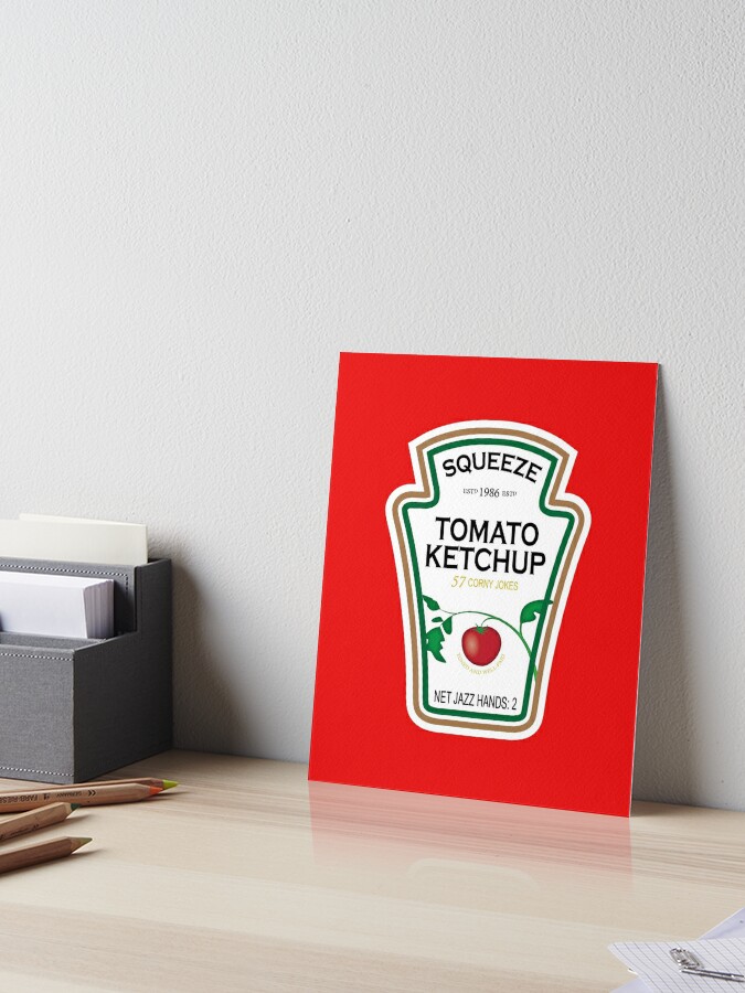 Sticker for Sale avec l'œuvre « Étiquette de ketchup drôle » de l
