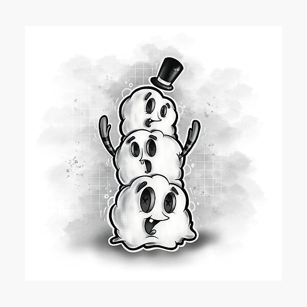 Item preview, Stacked Snowman designed and sold by PenThief.