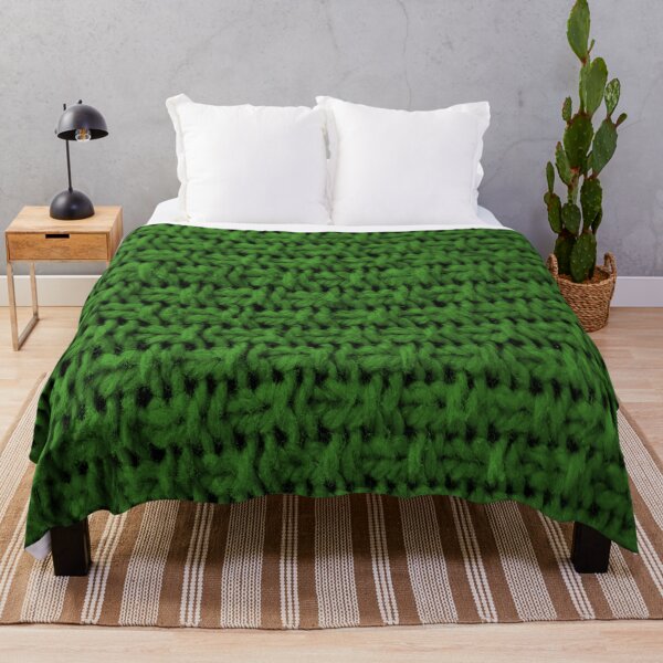 Item preview, Trompe L'oeil - Green Knitted Textile designed and sold by AlteredAtelier.