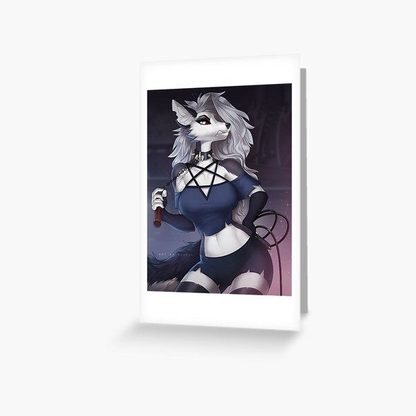 Loona From Helluva Boss Greeting Card For Sale By Yasmil Redbubble