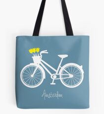 Amsterdam - bicycle with tulips Tote Bag