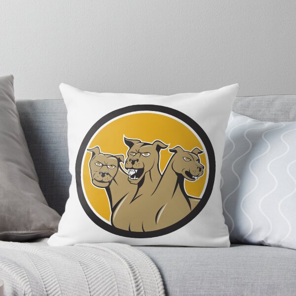 Item preview, Cerberus Multi-headed Dog Circle Cartoon designed and sold by patrimonio.
