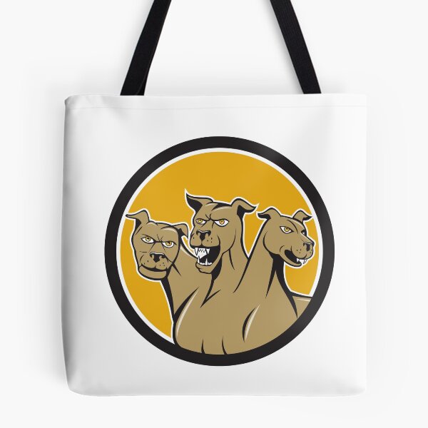 Item preview, Cerberus Multi-headed Dog Circle Cartoon designed and sold by patrimonio.