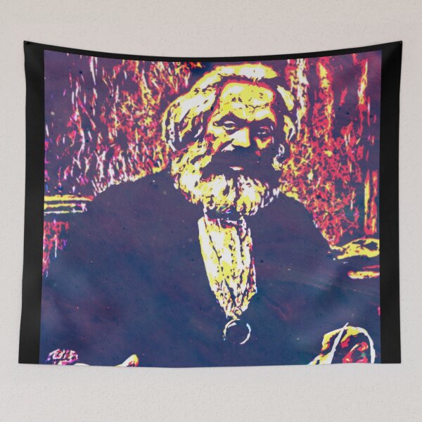 Item preview, Karl Marx Philosopher Line Art designed and sold by valeta5.