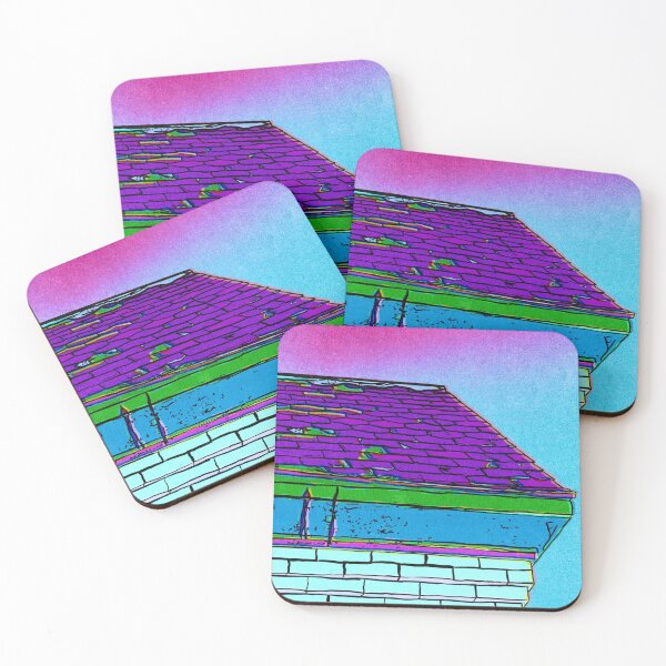 Item preview, Psychedelic Rooftop Aesthetic Illustration designed and sold by artbb.