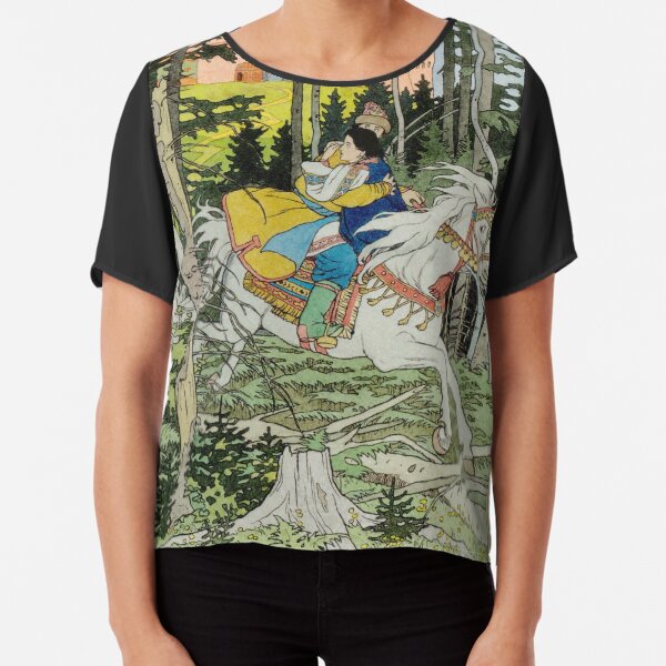 Ivan Tsarevich Steals Marya Morevna Ivan Bilibin Chiffon Top