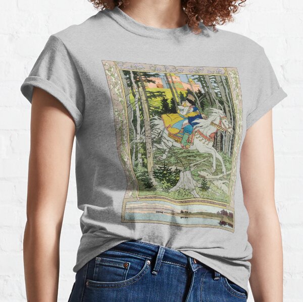 Ivan Tsarevich Steals Marya Morevna Ivan Bilibin Classic T-Shirt