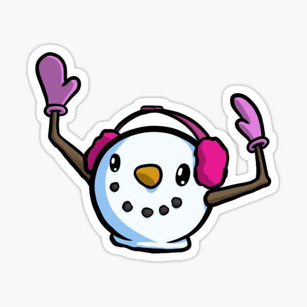 Low Expectations Snowman Sticker