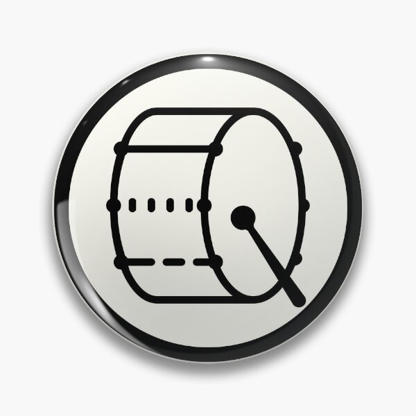 Item preview, Bass Drum Drumline Band Logo - black designed and sold by MixedBagMerch.