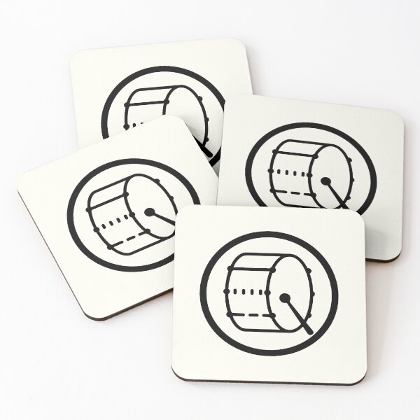 Item preview, Bass Drum Drumline Band Logo - black designed and sold by MixedBagMerch.