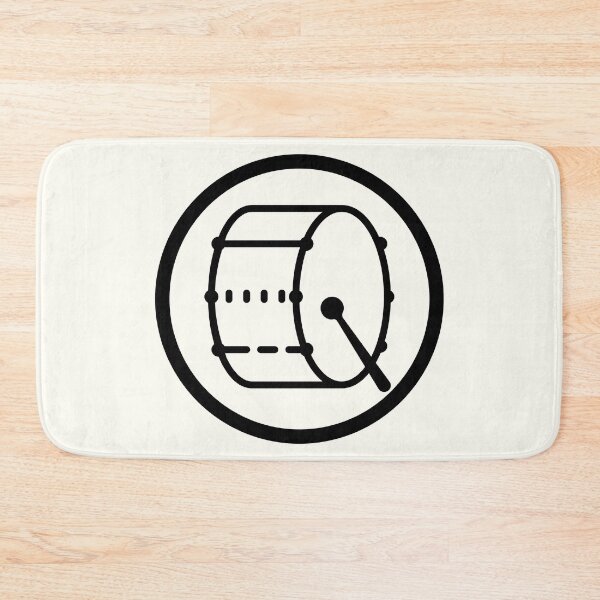 Item preview, Bass Drum Drumline Band Logo - black designed and sold by MixedBagMerch.