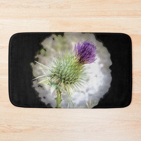 Item preview, Stylized purple thistle flower designed and sold by NatureNature.