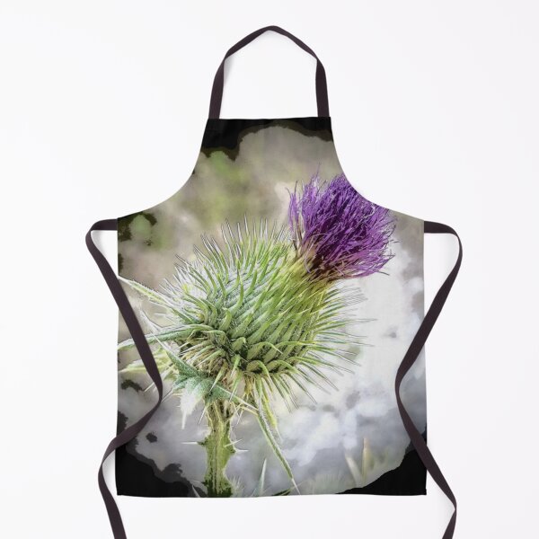 Item preview, Stylized purple thistle flower designed and sold by NatureNature.
