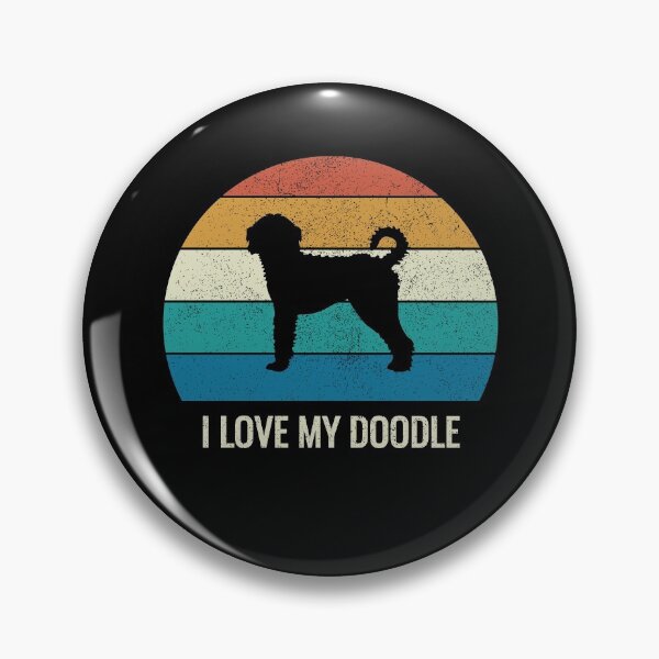 Item preview, Retro Labradoodle Gift I Love My Doodle designed and sold by EstelleStar.