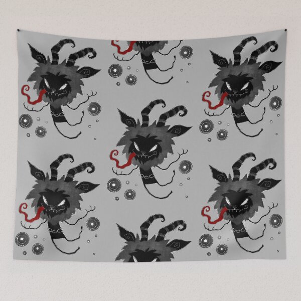 Item preview, "Little Krampus" Germanic Folklore Monster Pattern Cutout designed and sold by meljenart.