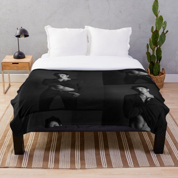 Pedro Pascal B&W Throw Blanket
