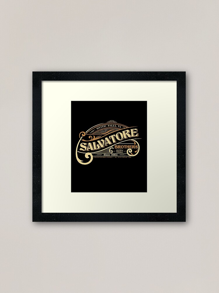 Alternate view of Salvatore Brother's Bourbon Framed Art Print