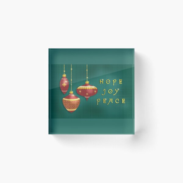 Item preview, Hope Peace Joy Vintage Christmas Ornaments designed and sold by Sheri42.