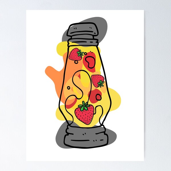 Item preview, Strawberry Lava Lamp  designed and sold by jonnyglobal.