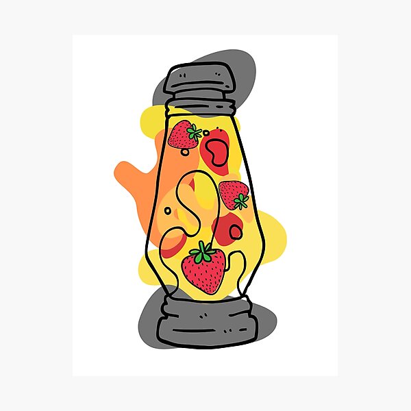 Item preview, Strawberry Lava Lamp  designed and sold by jonnyglobal.