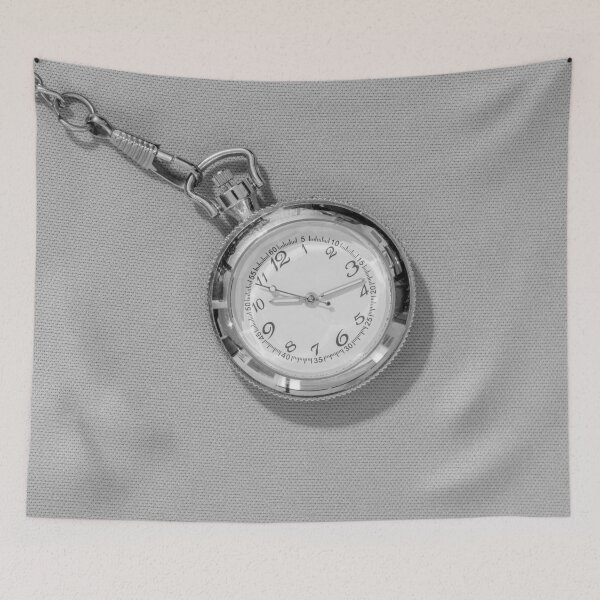 Item preview, Small steel pocket watch with white dial designed and sold by brambillasimone.
