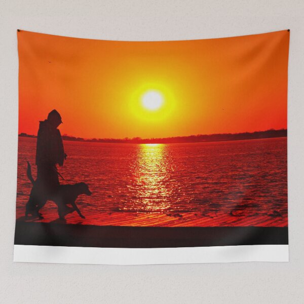 Item preview, Man & Beast at Sunset II designed and sold by DonnaM.