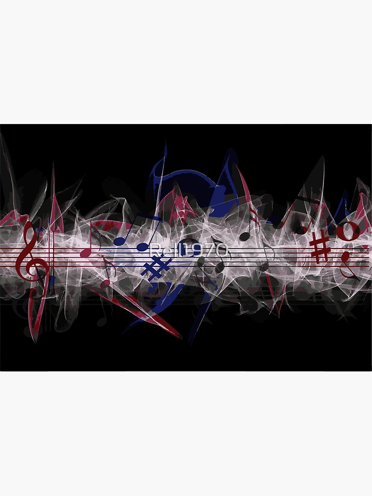 Thumbnail 3 of 3, Poster, Colorful Music Pattern designed and sold by Rell1970.