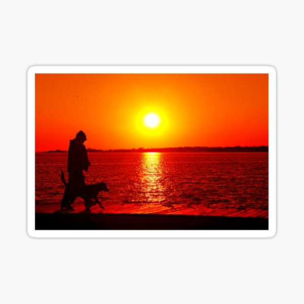 Item preview, Man & Beast at Sunset II designed and sold by DonnaM.
