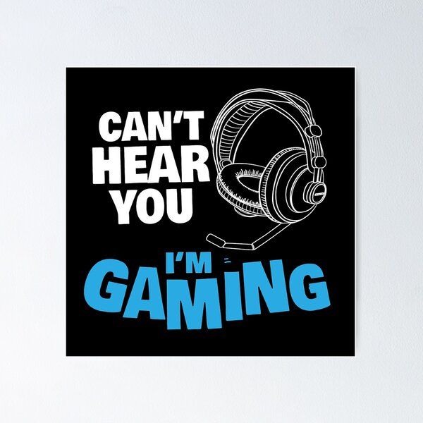 Item preview, Funny Gamer Gift Headset Can't Hear You I'm Gaming  designed and sold by MillanMarketing.