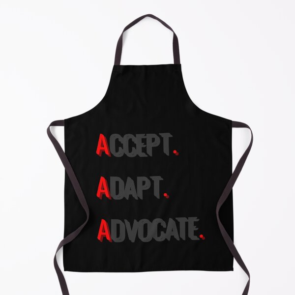 Item preview, Acccept Adapt Advocate grey and red designed and sold by all-quotes.