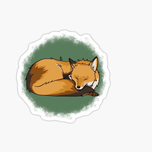 Item preview, sleepy fox designed and sold by zoealbertazzi.