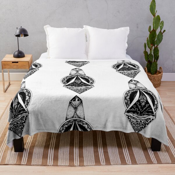 Item preview, Black and White Crystal Mandala Design designed and sold by sagaana.