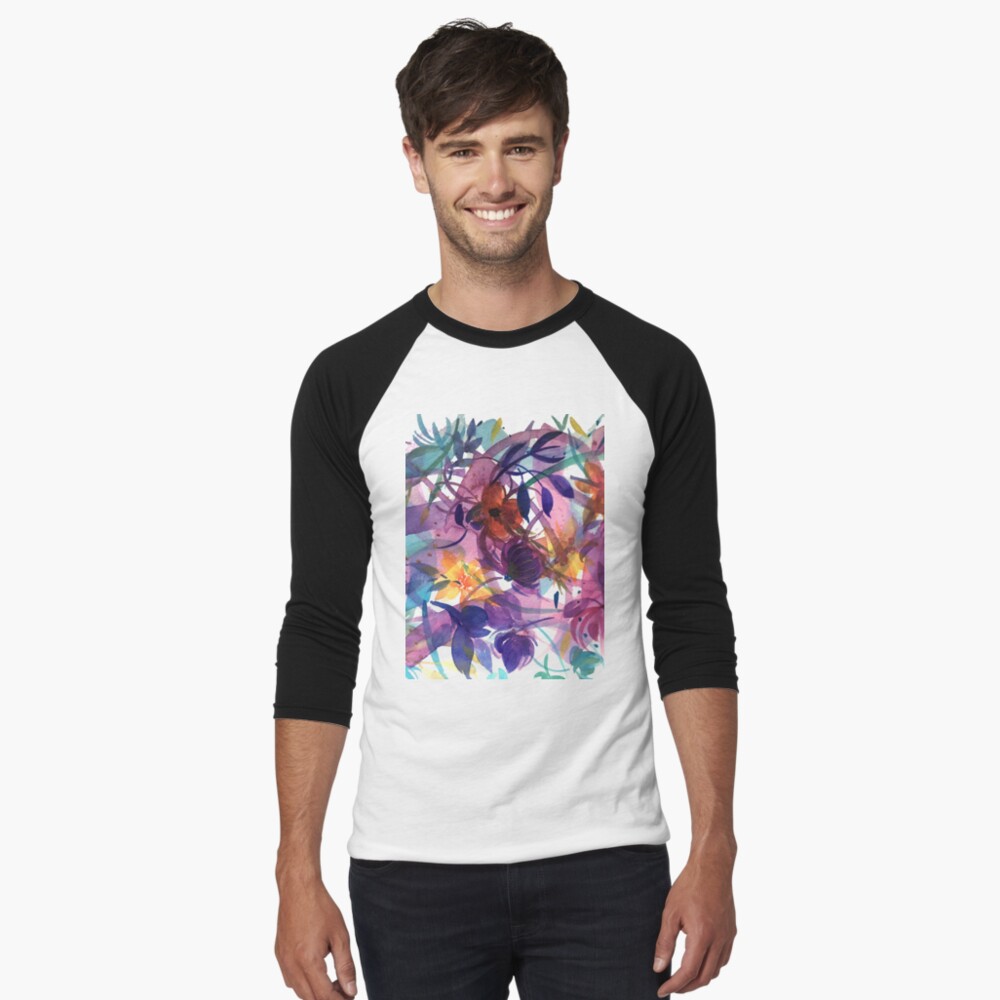 Item preview, Baseball ¾ Sleeve T-Shirt designed and sold by rb-angiempaints.