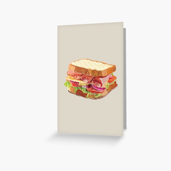 Vista previa del artículo con la obra «Sandwich de jamón», diseñado y vendido por Alicia Chee.